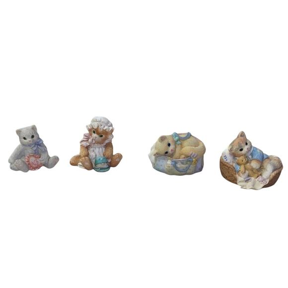 Calico Kittens Priscilla Hilman Enesco Figurine Bundle Cats  90s Collection - Picture 1 of 11
